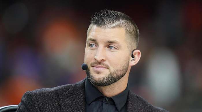 Former NFL quarterback Tim Tebow